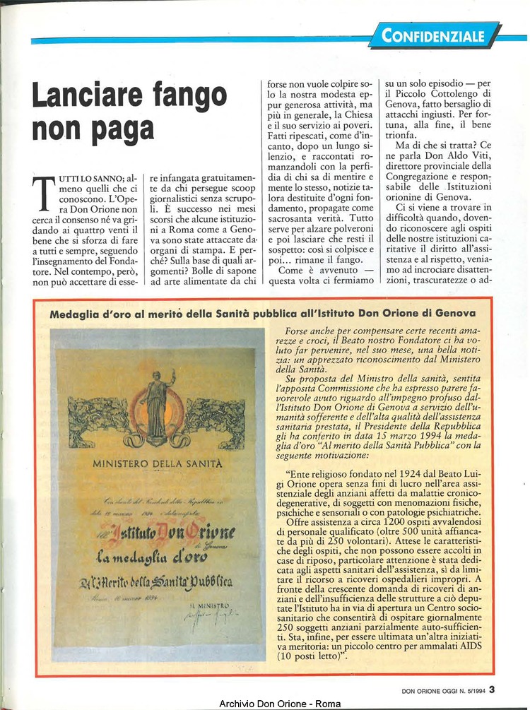 Don Orione oggi, 1994, 05, pagina 3