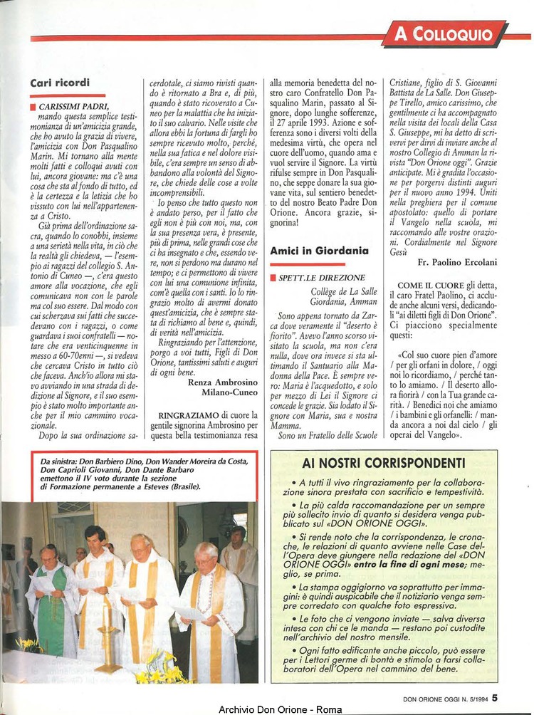 Don Orione oggi, 1994, 05, pagina 5