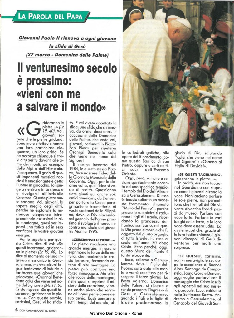 Don Orione oggi, 1994, 05, pagina 6