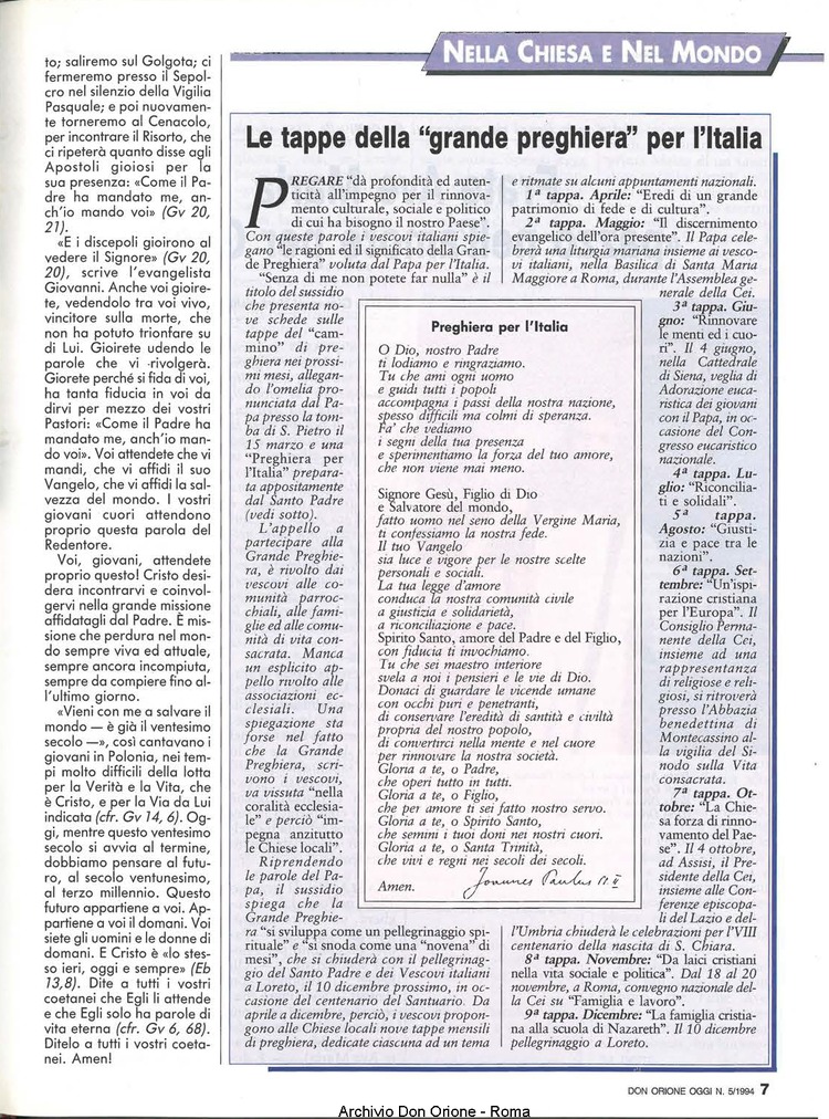 Don Orione oggi, 1994, 05, pagina 7