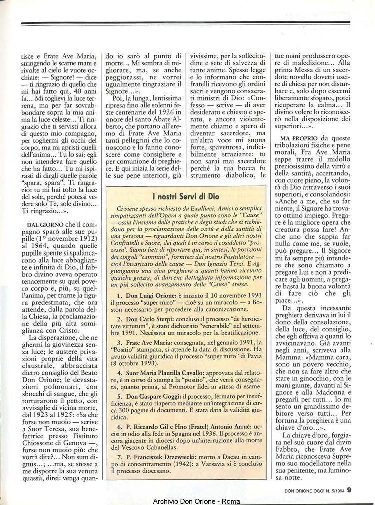 Don Orione oggi, 1994, 05, pagina 9