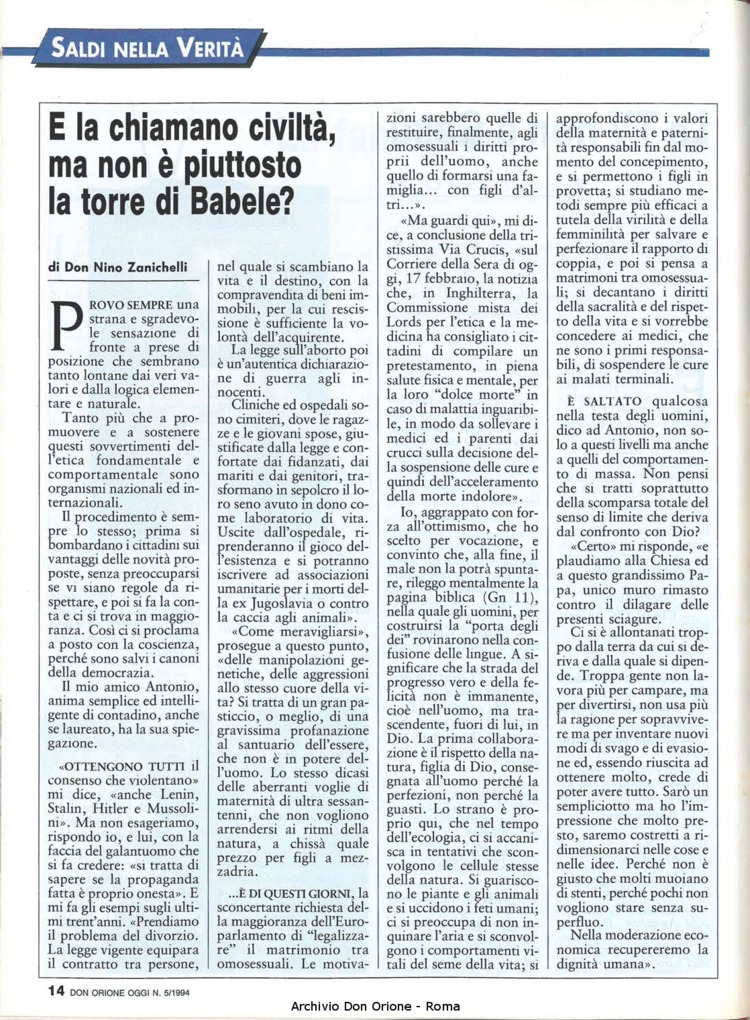Don Orione oggi, 1994, 05, pagina 14