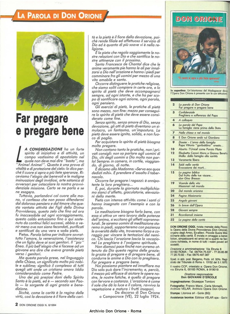 Don Orione oggi, 1994, 06, pagina 2