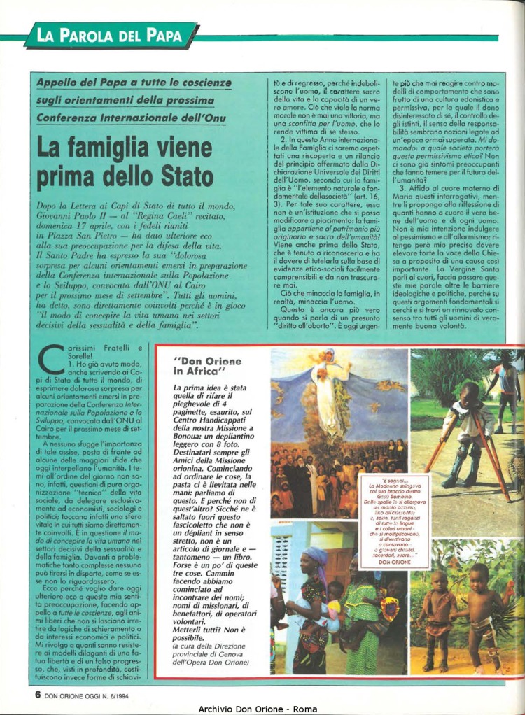 Don Orione oggi, 1994, 06, pagina 6