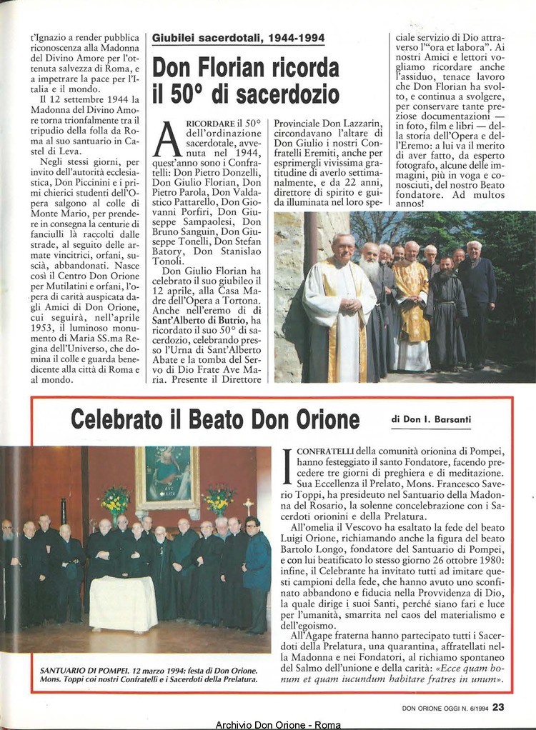 Don Orione oggi, 1994, 06, pagina 23