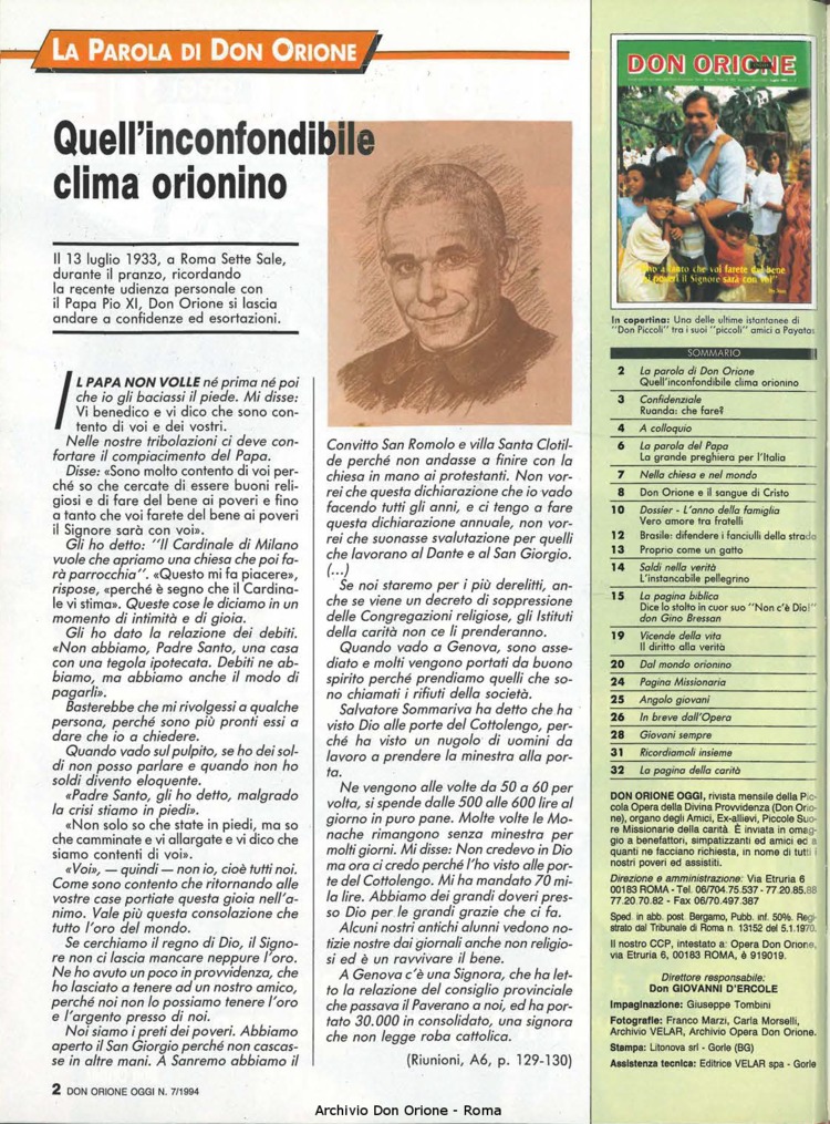 Don Orione oggi, 1994, 07, pagina 2