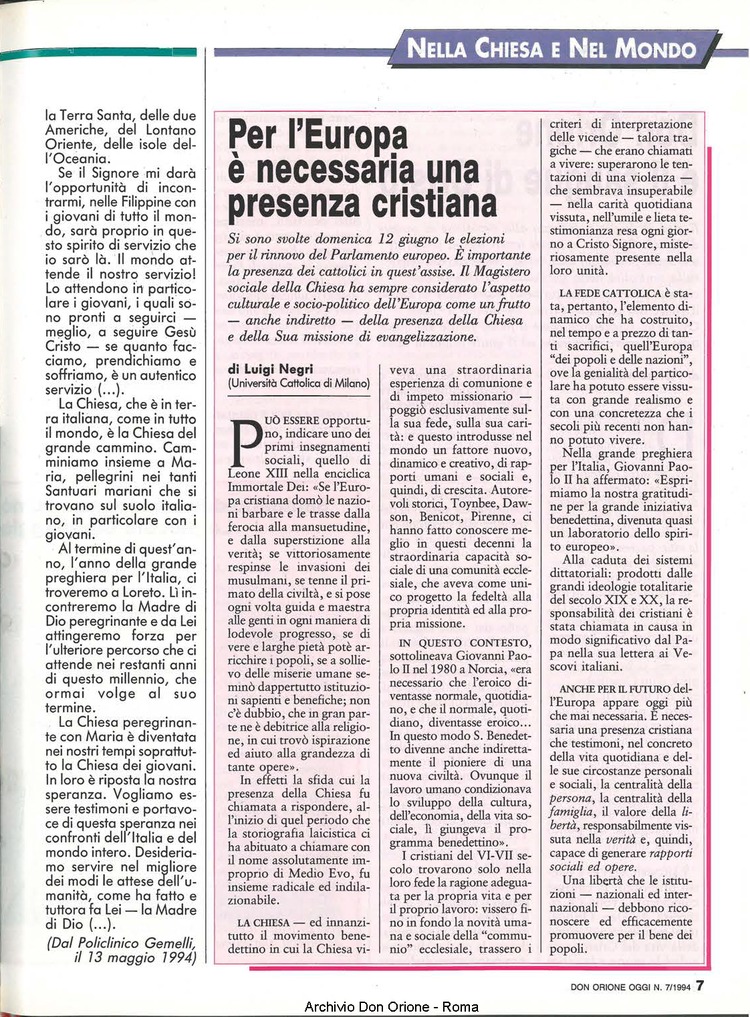 Don Orione oggi, 1994, 07, pagina 7