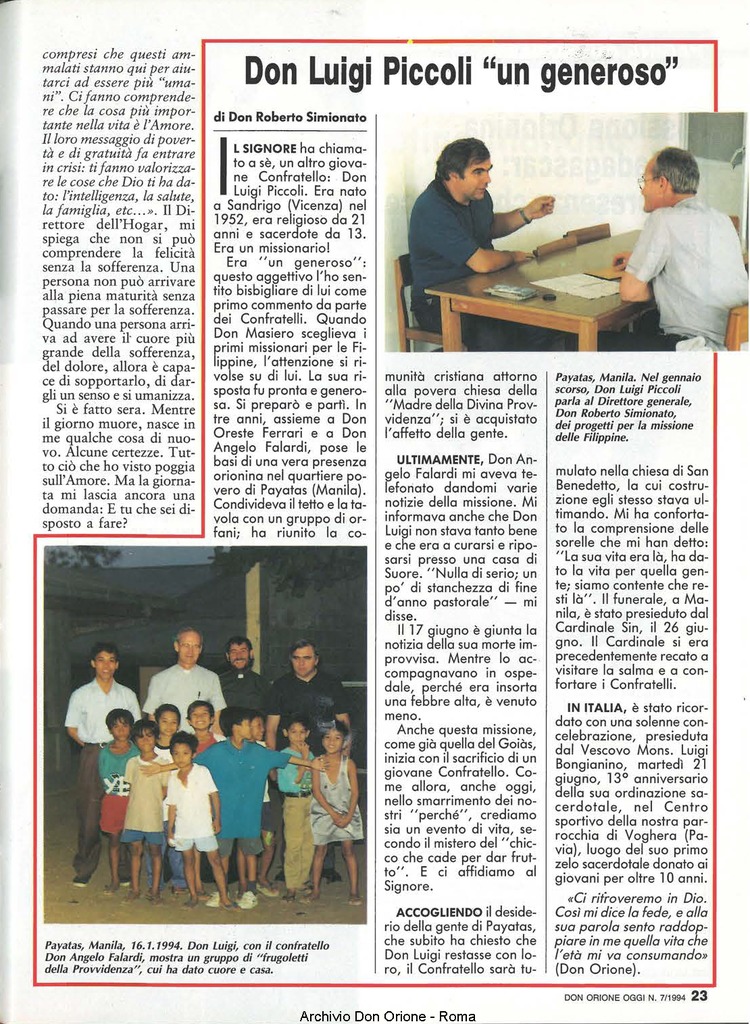 Don Orione oggi, 1994, 07, pagina 23