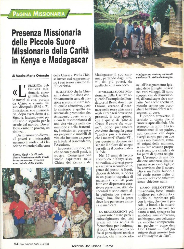 Don Orione oggi, 1994, 08, pagina 24