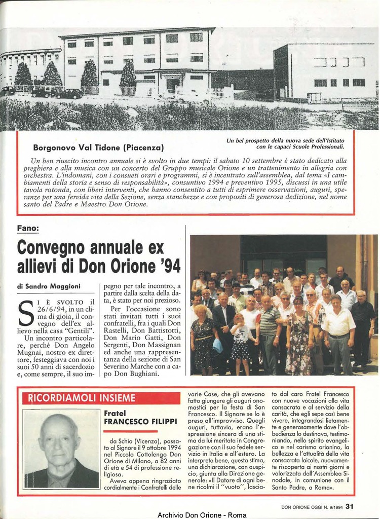 Don Orione oggi, 1994, 09, pagina 31