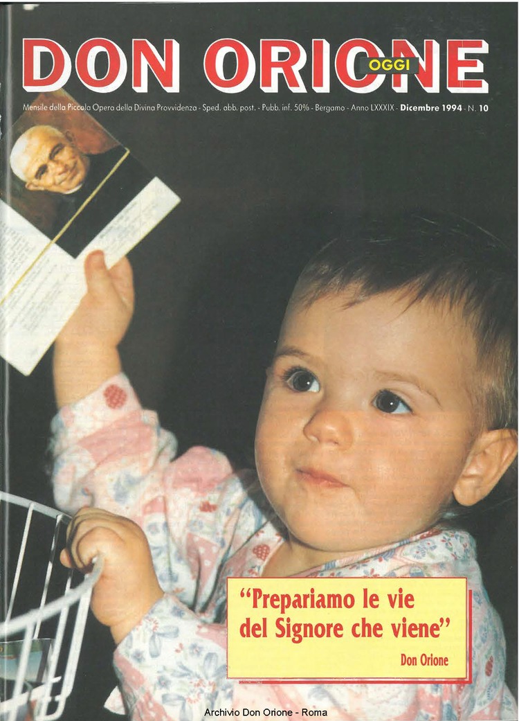 Don Orione oggi, 1994, 10, pagina 1