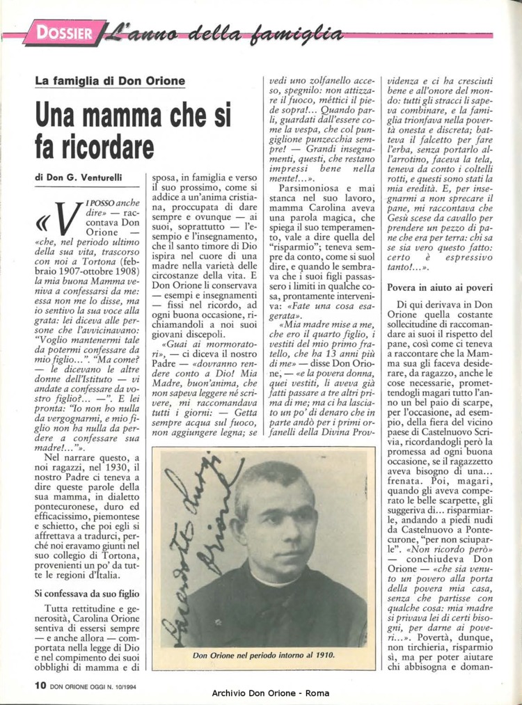 Don Orione oggi, 1994, 10, pagina 10
