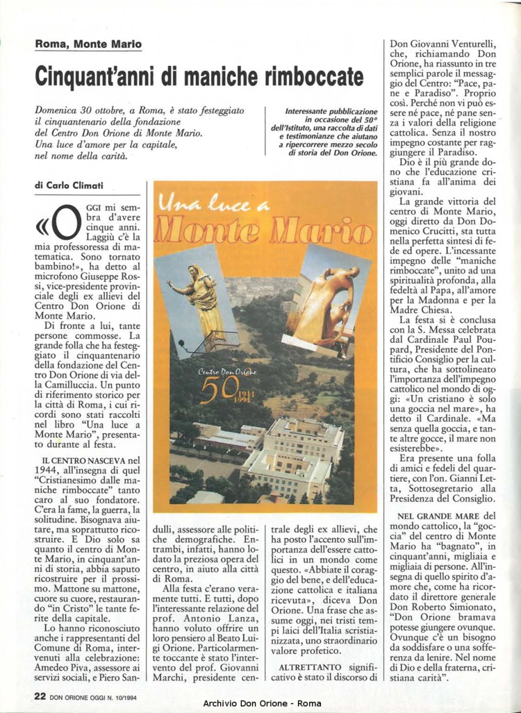 Don Orione oggi, 1994, 10, pagina 22