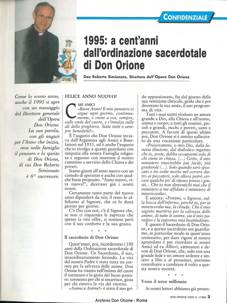 Don Orione oggi, 1995, 01, pagina 3