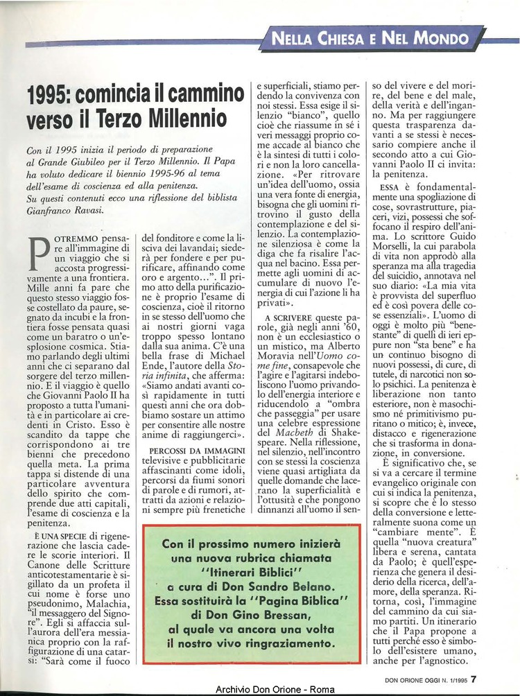 Don Orione oggi, 1995, 01, pagina 7