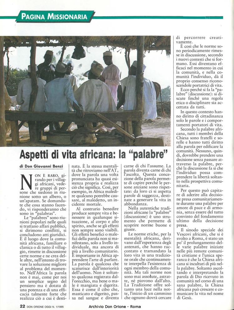 Don Orione oggi, 1995, 01, pagina 22