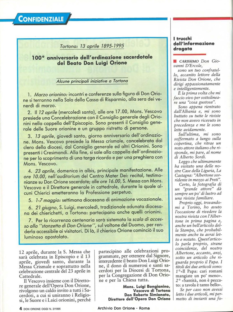 Don Orione oggi, 1995, 02, pagina 4