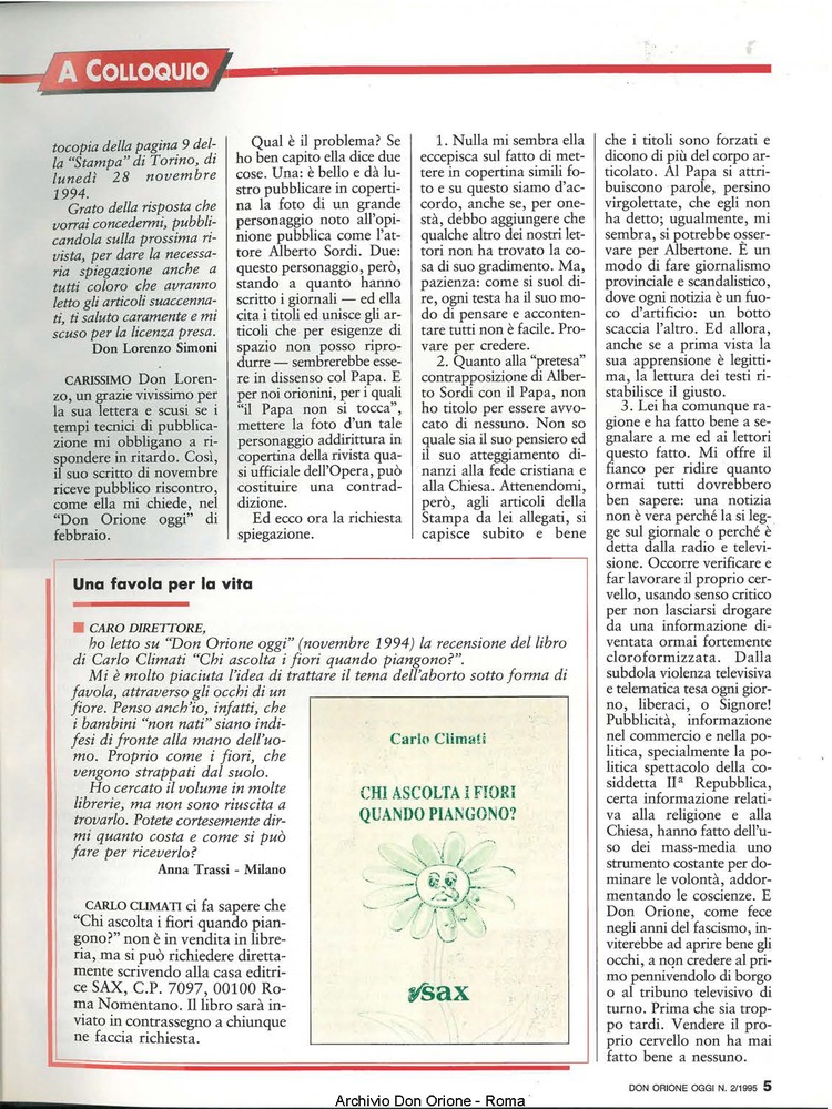Don Orione oggi, 1995, 02, pagina 5