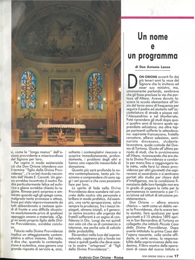 Don Orione oggi, 1995, 02, pagina 17
