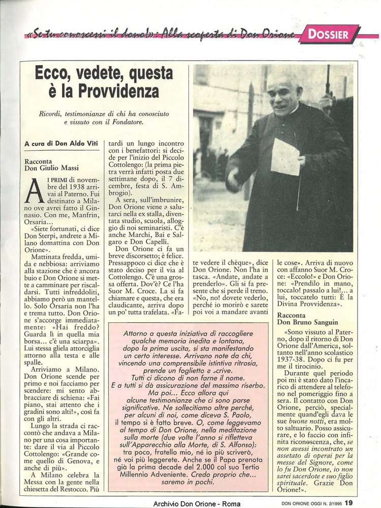 Don Orione oggi, 1995, 02, pagina 19