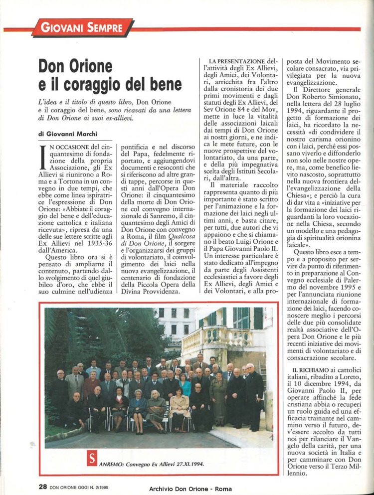Don Orione oggi, 1995, 02, pagina 28