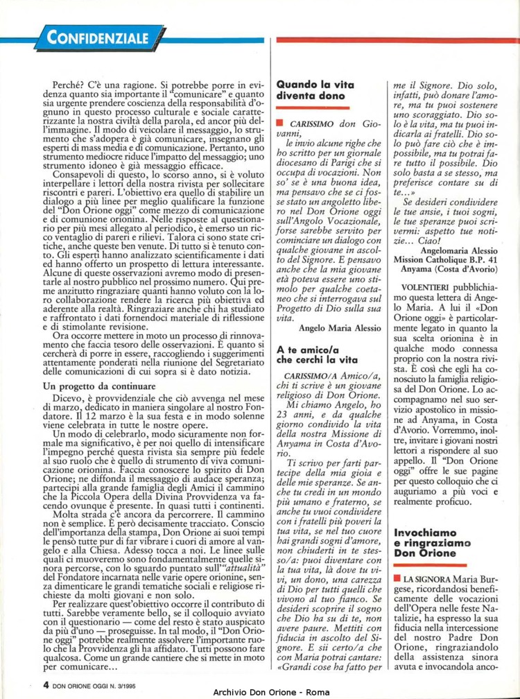 Don Orione oggi, 1995, 03, pagina 4