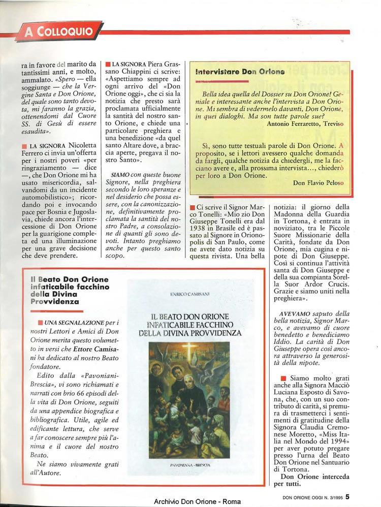 Don Orione oggi, 1995, 03, pagina 5