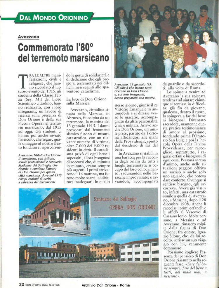 Don Orione oggi, 1995, 03, pagina 26