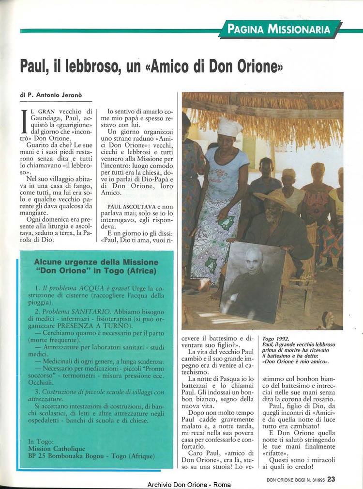 Don Orione oggi, 1995, 03, pagina 27