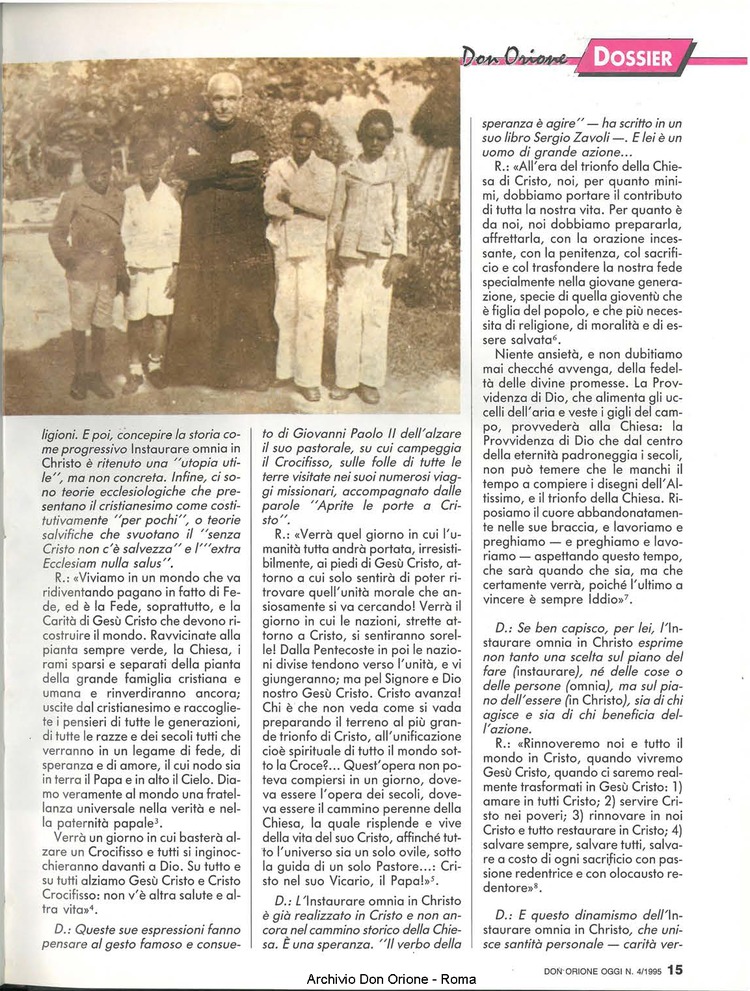 Don Orione oggi, 1995, 04, pagina 15
