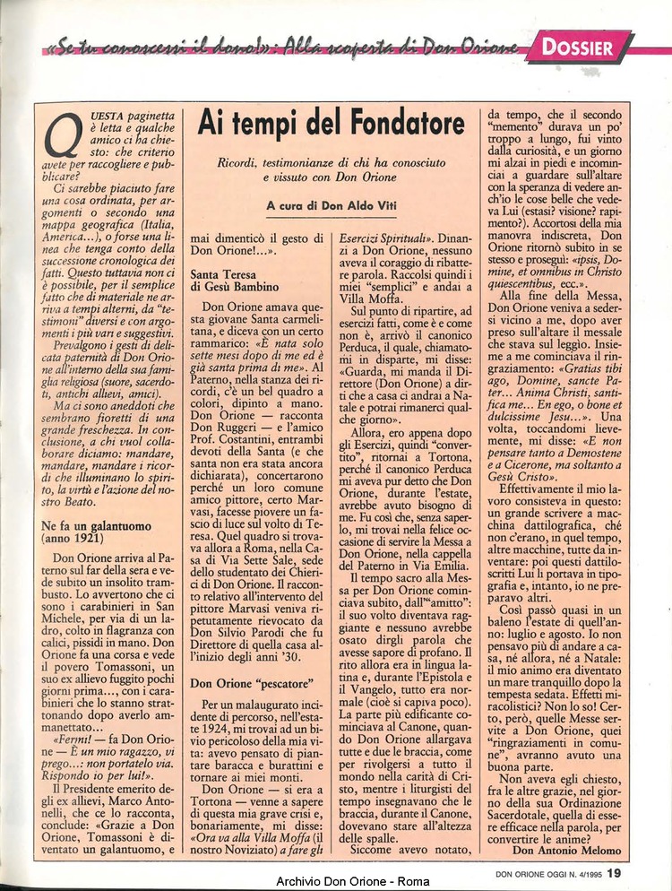 Don Orione oggi, 1995, 04, pagina 23