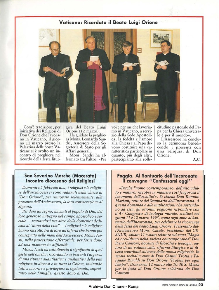 Don Orione oggi, 1995, 04, pagina 27