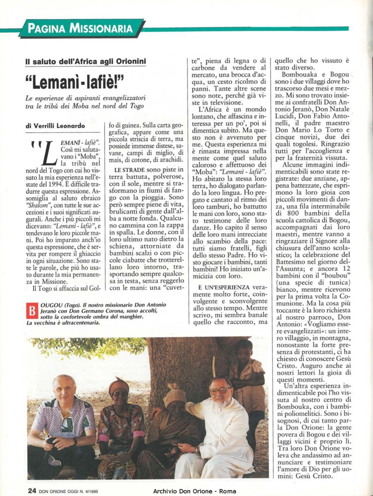 Don Orione oggi, 1995, 04, pagina 28