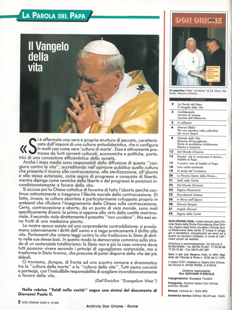 Don Orione oggi, 1995, 05, pagina 2