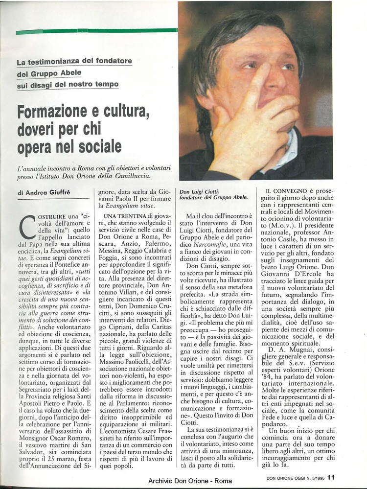 Don Orione oggi, 1995, 05, pagina 11