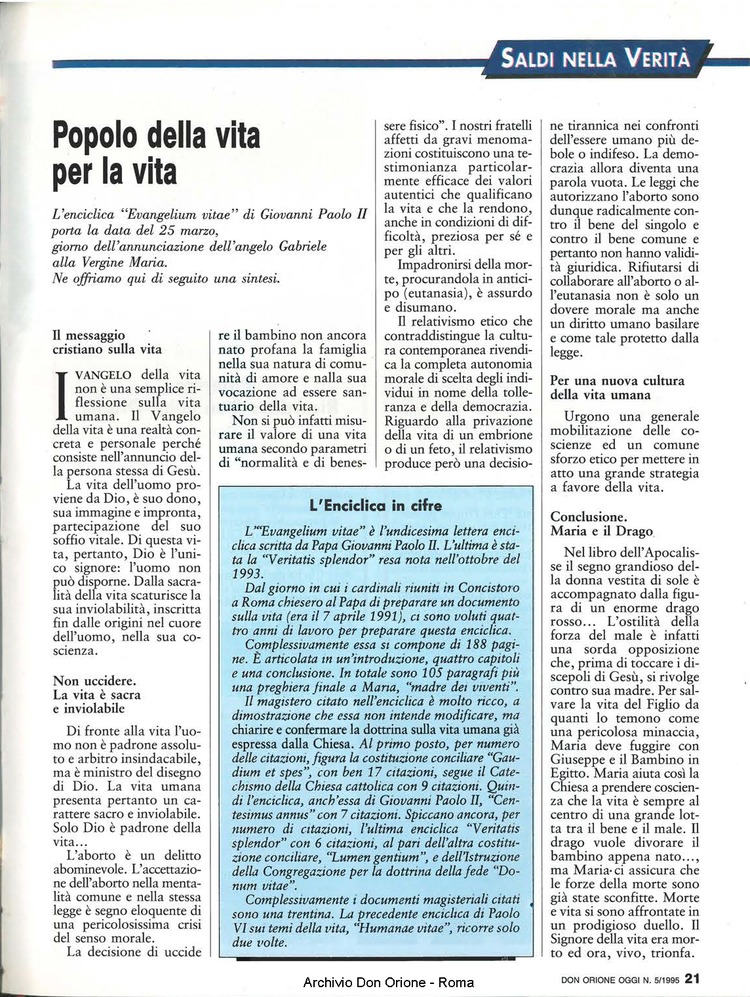 Don Orione oggi, 1995, 05, pagina 23