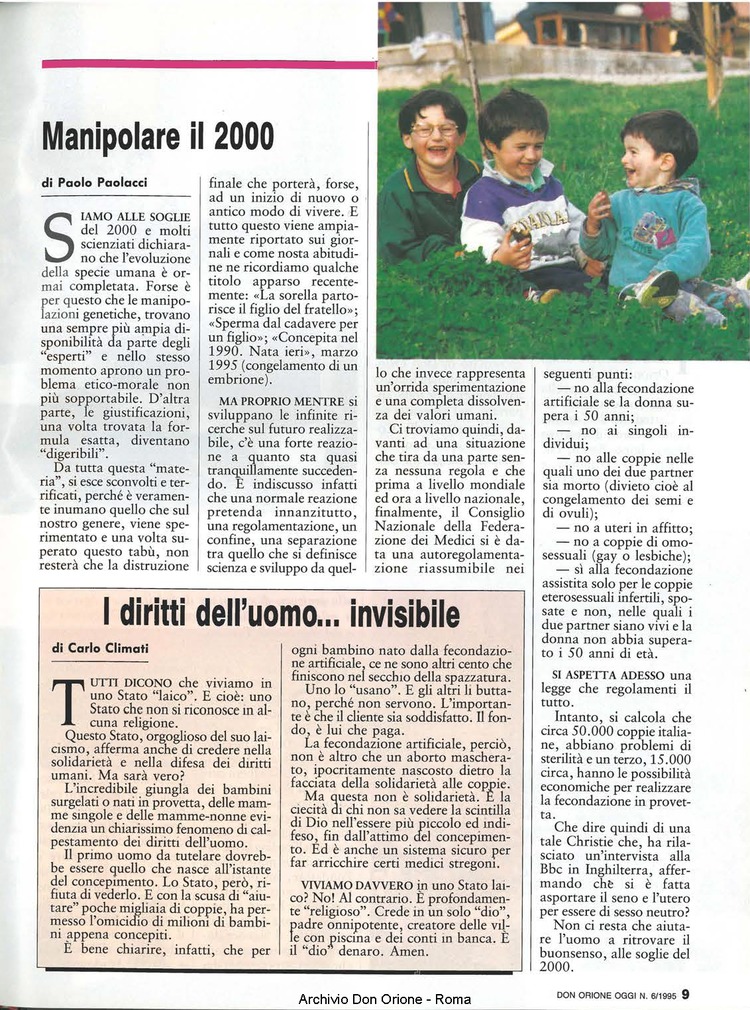 Don Orione oggi, 1995, 06, pagina 9