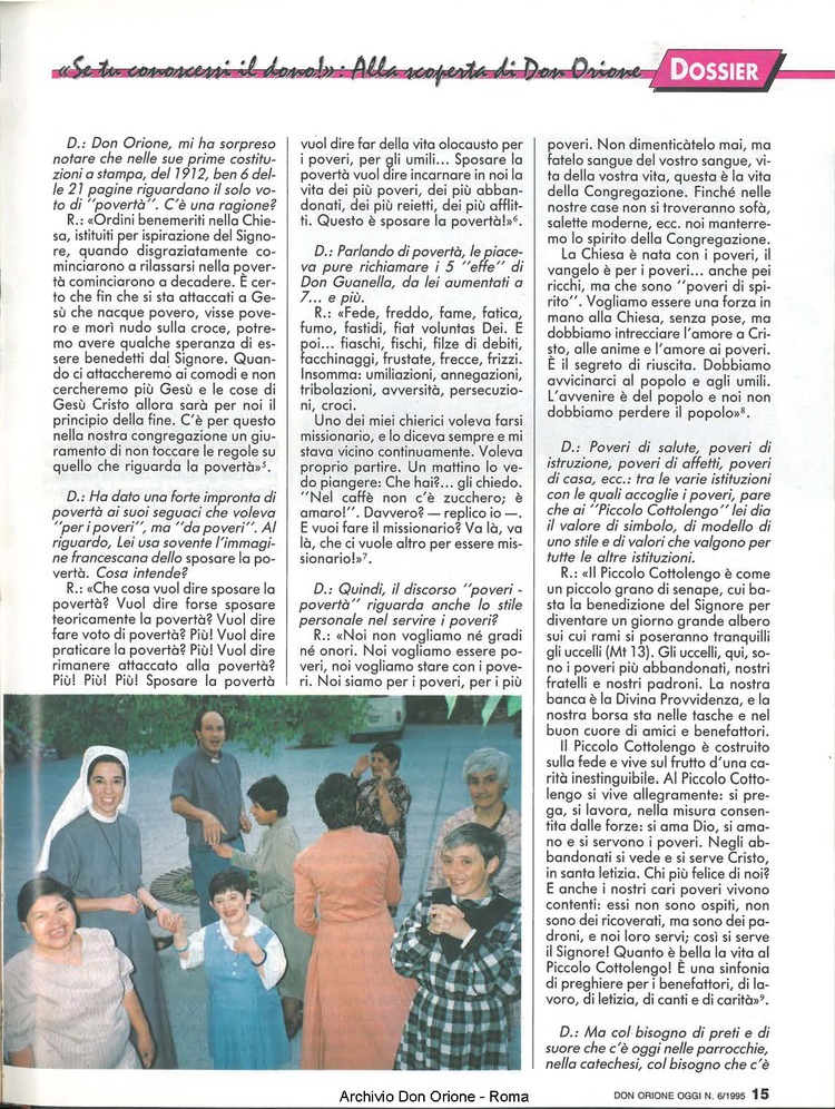 Don Orione oggi, 1995, 06, pagina 15