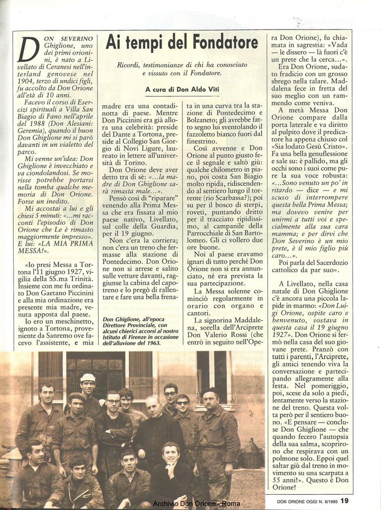 Don Orione oggi, 1995, 06, pagina 19