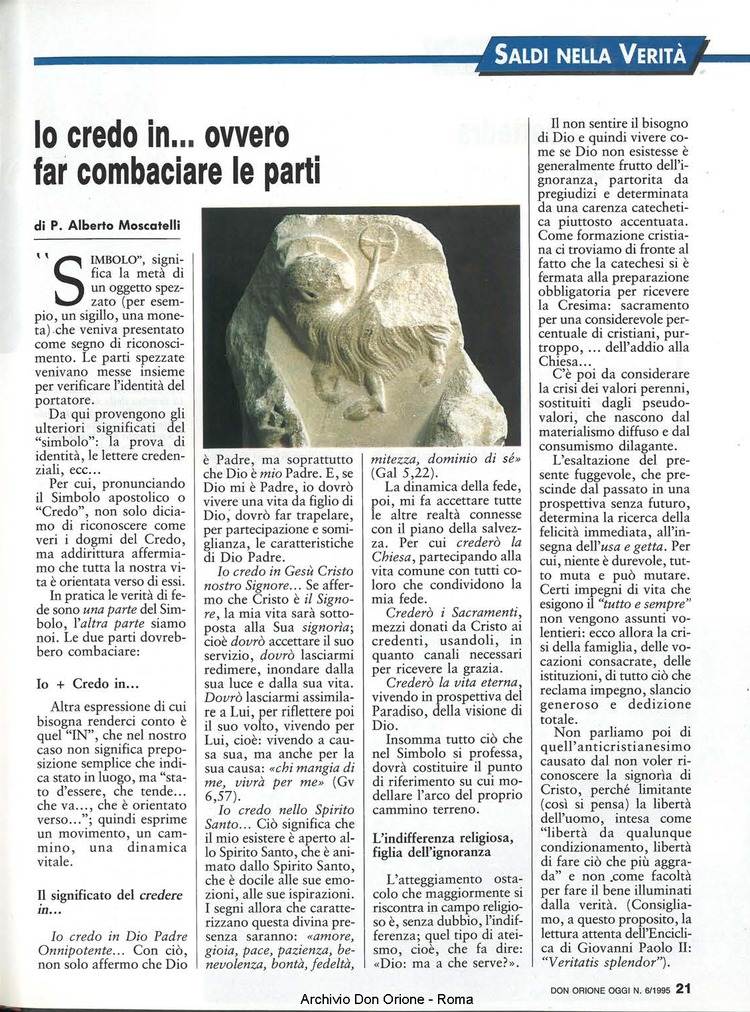 Don Orione oggi, 1995, 06, pagina 21