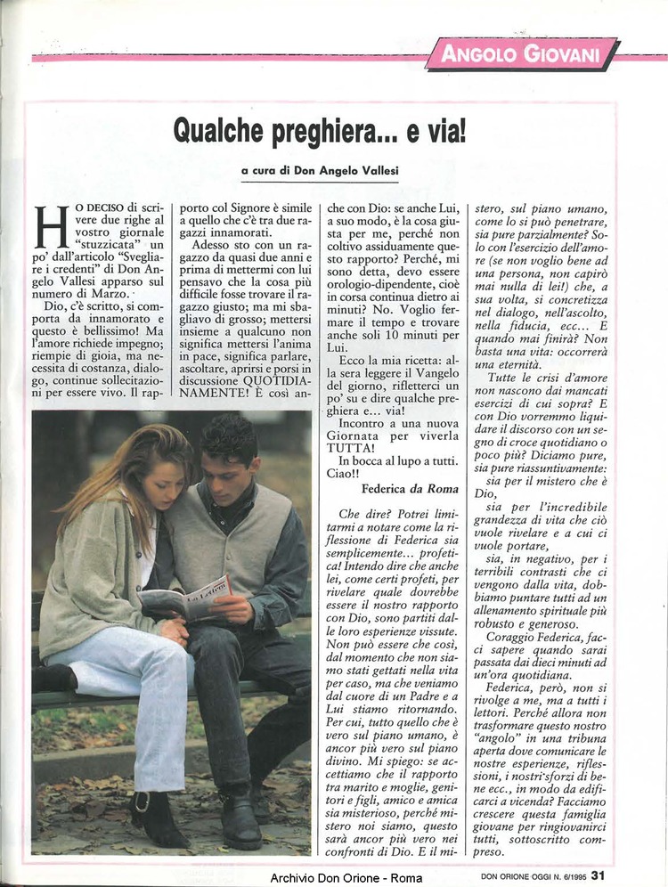 Don Orione oggi, 1995, 06, pagina 31