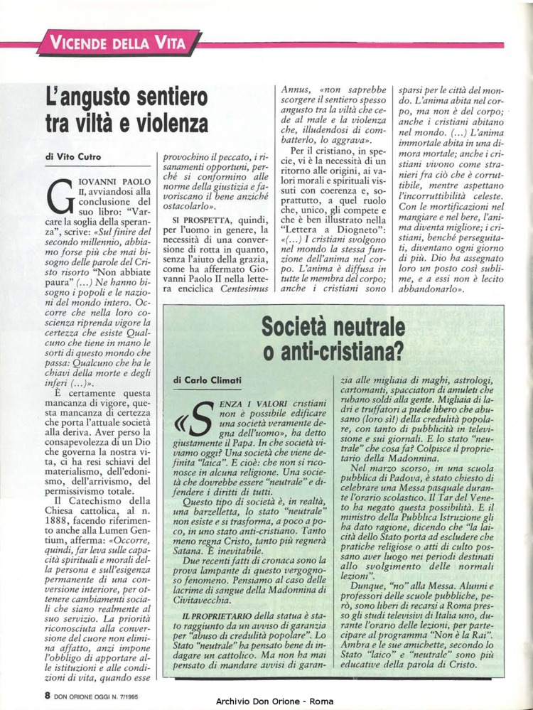 Don Orione oggi, 1995, 07, pagina 8