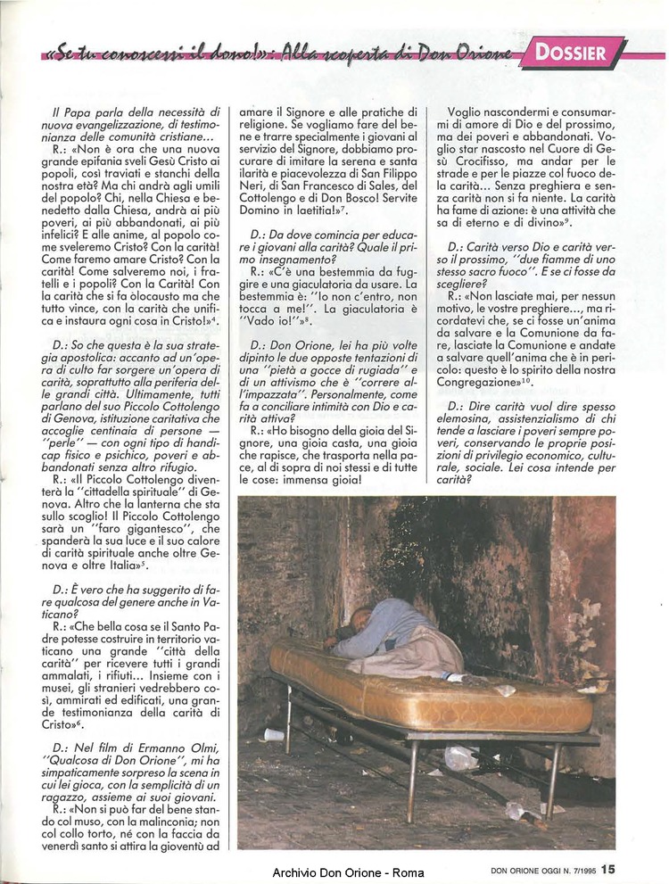 Don Orione oggi, 1995, 07, pagina 15