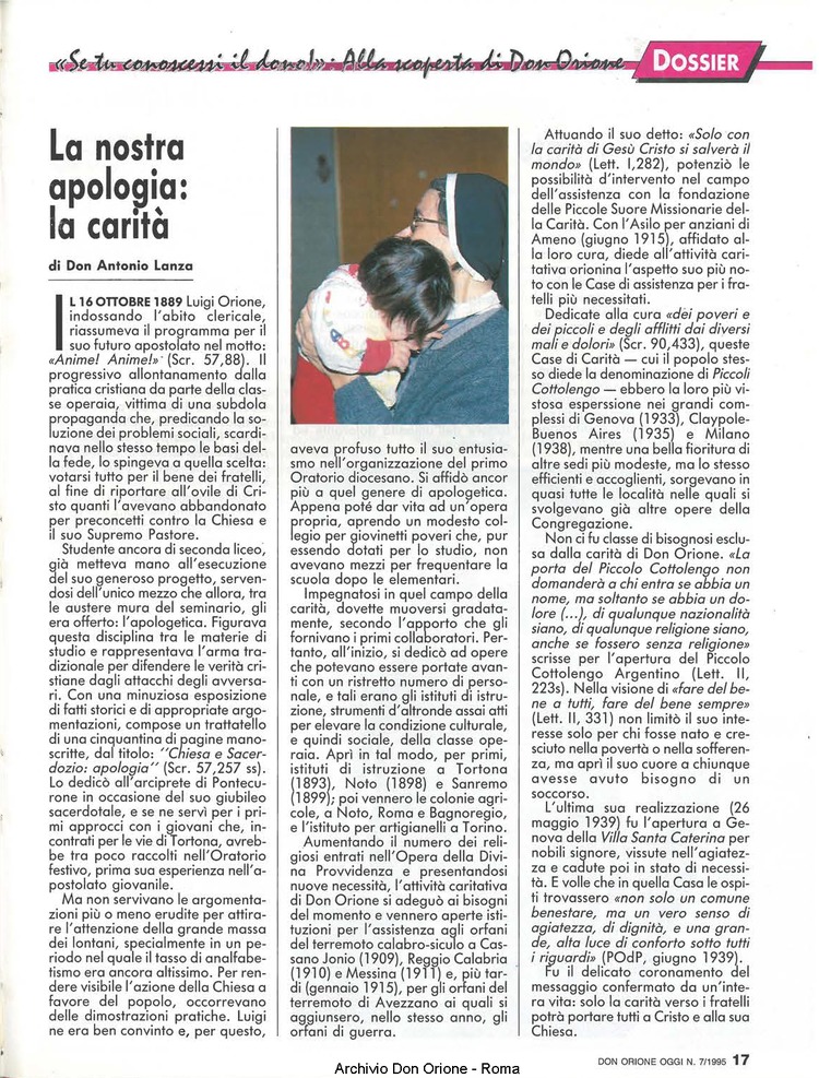Don Orione oggi, 1995, 07, pagina 17