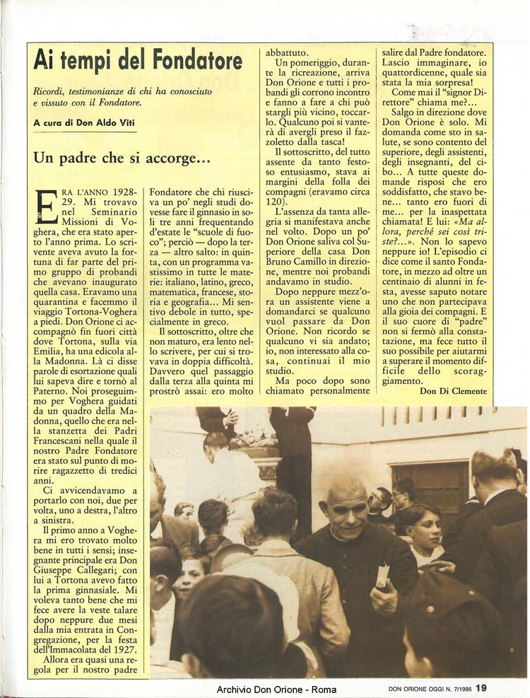 Don Orione oggi, 1995, 07, pagina 19
