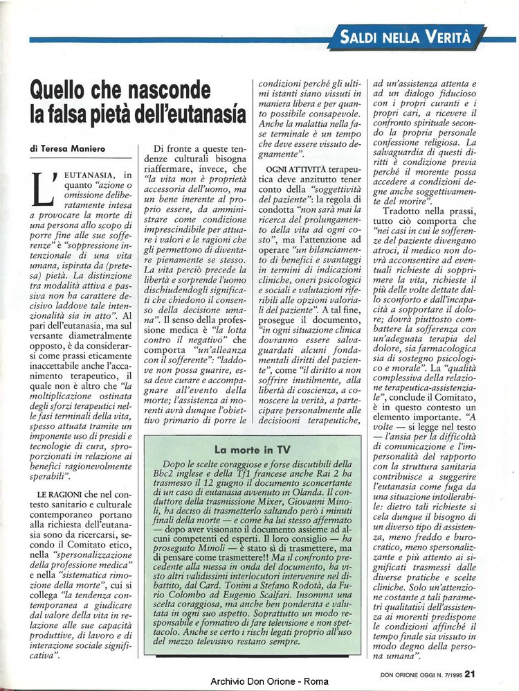 Don Orione oggi, 1995, 07, pagina 21