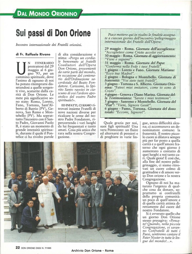 Don Orione oggi, 1995, 07, pagina 22