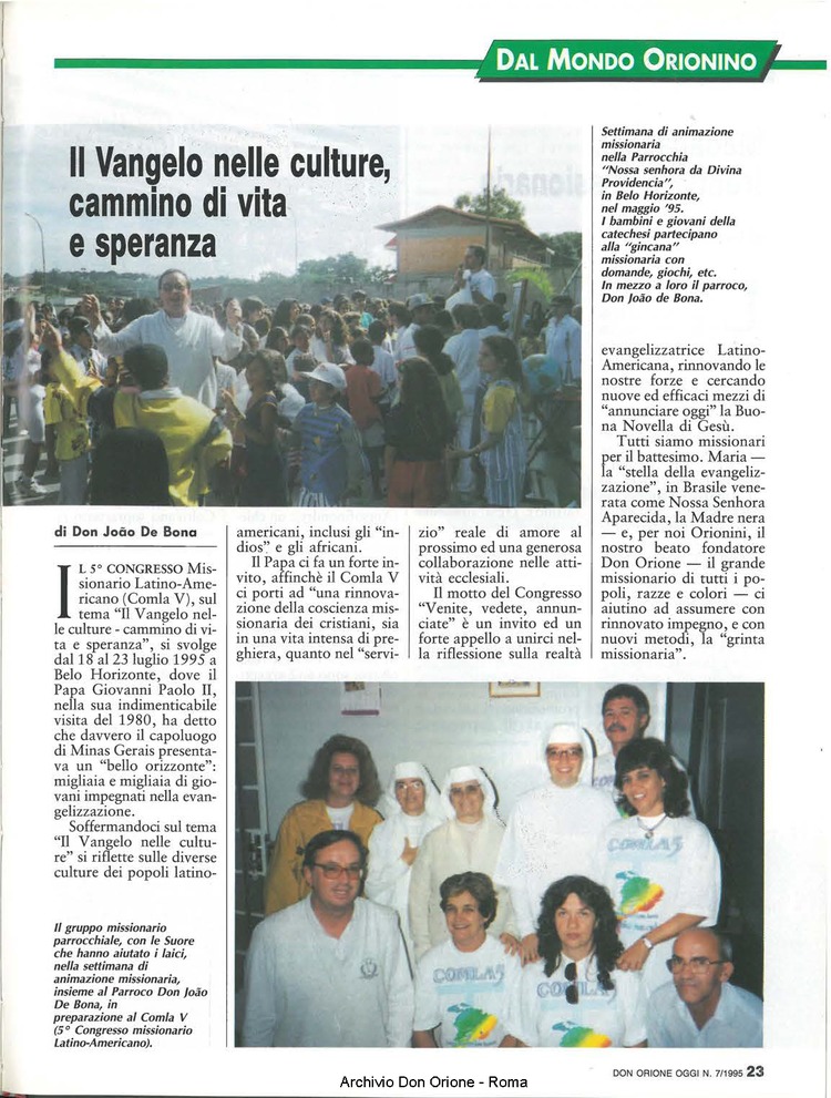 Don Orione oggi, 1995, 07, pagina 23