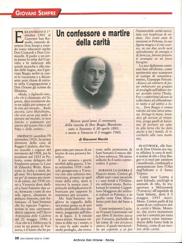 Don Orione oggi, 1995, 07, pagina 28