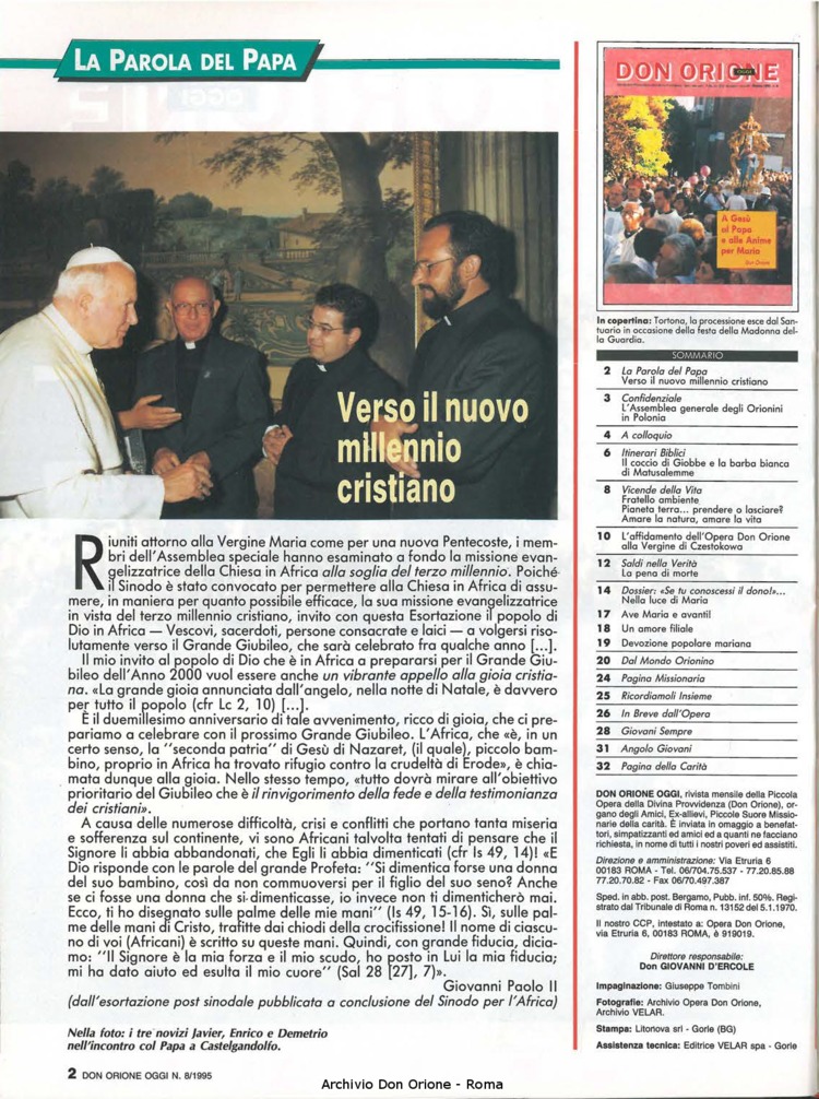 Don Orione oggi, 1995, 08, pagina 2